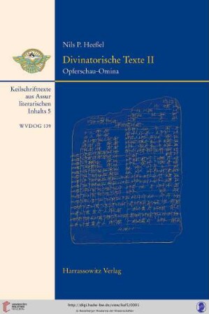 Band 5: Keilschrifttexte aus Assur literarischen Inhalts: Divinatorische Texte : II. Opferschau-Omina