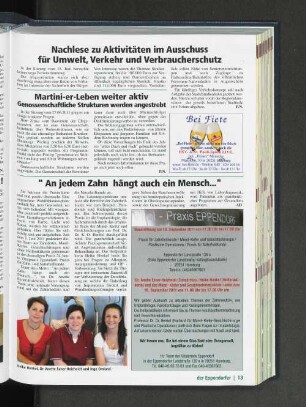 " An jedem Zahn hängt auch ein Mensch.."