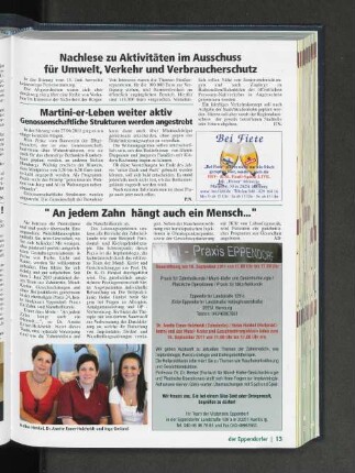 " An jedem Zahn hängt auch ein Mensch.."