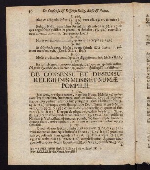 36-40, De consensu et dissensu religionis Mosis et Numae Pompilii