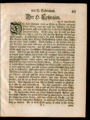Der H. Ephraim