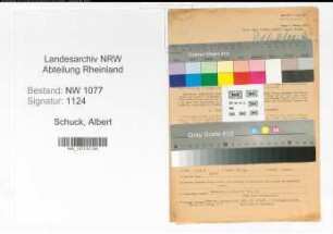 Entnazifizierung Albert Schuck , geb. 02.08.1898 (Polizist)