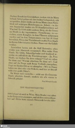 Die Haussuchung