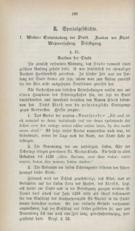 §. 31. Ausbau der Stadt.
