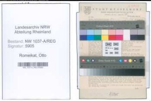 Entnazifizierung Otto Romeikat , geb. 04.02.1897 (Stadtinspektor)