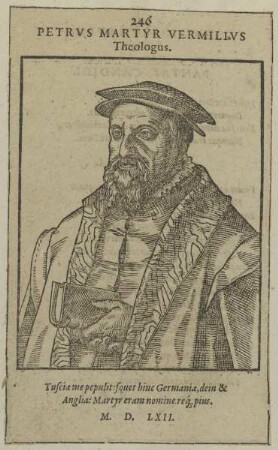 Bildnis des Petrus Martyr Vermilius