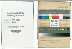 Entnazifizierung Josef Miltenberger , geb. 22.01.1893 (Beamter)