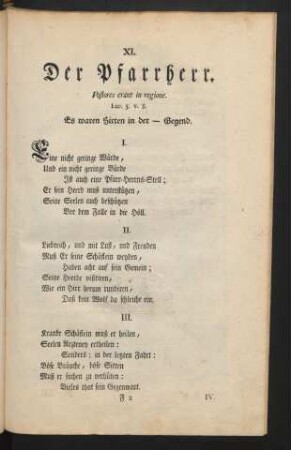 XI. Der Pfarrherr