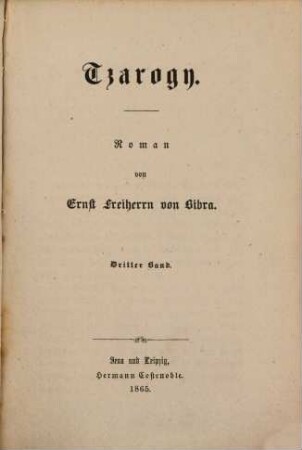 Tzarogy : Roman, 3