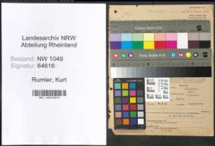 Entnazifizierung Kurt Rumler , geb. 31.03.1900 (Bodenschaetzer)