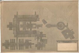 Thiersch, August; Alexandria (Ägypten); Serapeum von Alexandria - Botti (Grundriss, Detail)