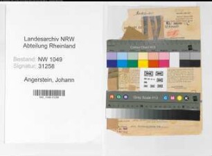 Entnazifizierung Johann Angerstein , geb. 13.04.1897 (Dachdecker)