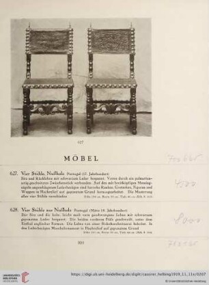Möbel (Nr. 627-675)
