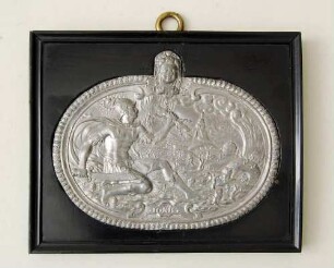 Plakette mit Allegorie des Feuers (Ignis)