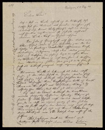 Brief an Bruno, 10.12.1909, Tendaguru