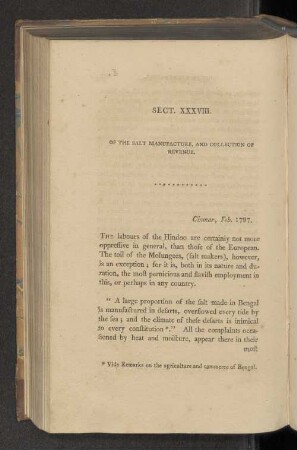 Sect. XXXVIII. Of the salt manufacture, and collection of revenue.