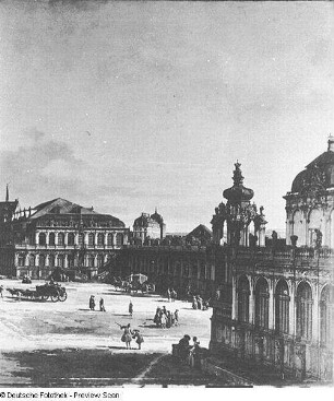 Der Zwingerhof in Dresden