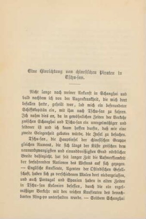 Eine Hinrichtung von chinesischen Piraten in Tschu-san.