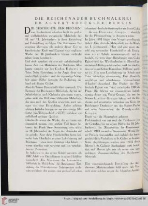 Die Reichenauer Buchmalerei