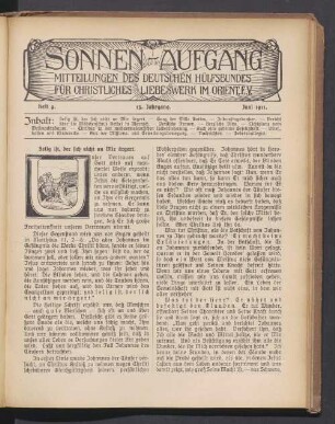 Heft 9. 13. Jahrgang. Juni 1911