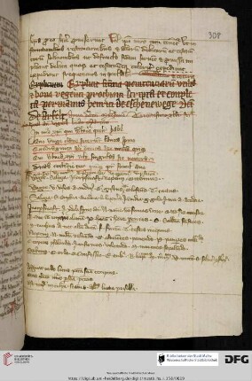 Verse, Merkworte, Notate