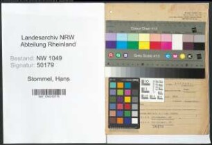 Entnazifizierung Hans Stommel , geb. 20.03.1913 (Haendler)