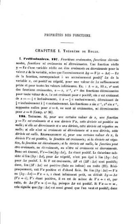 Propriétés des Fonctions. Chapitre I.