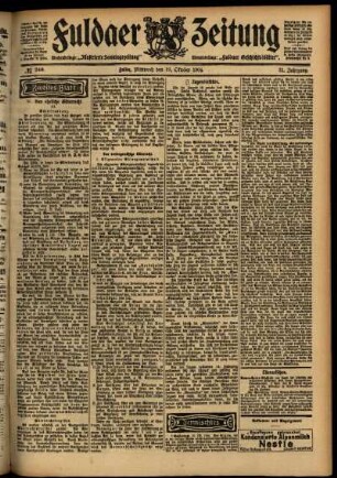 Zweite Ausgabe vom Mittwoch, den 19. Oktober 1904.