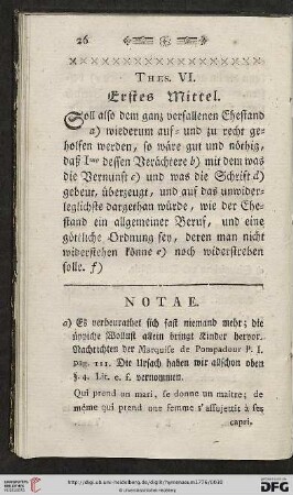 Thes. VI: Erstes Mittel