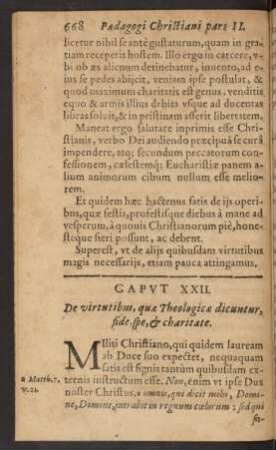 Caput XXII. De virtutibus, quae ...