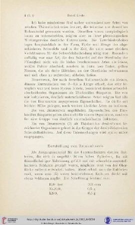 Herstellung von Reinkulturen