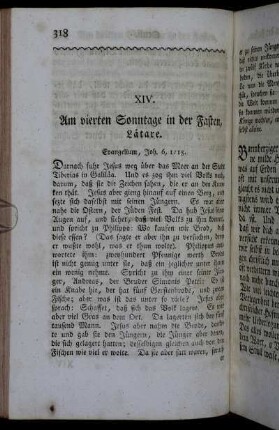 XIV. Am vierten Sonntage in der Fasten, Lætare.