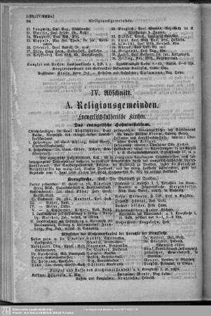 IV. Abschnitt. Religionsgemeinden und Schulen.
