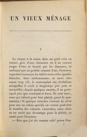 Le vieux ménage