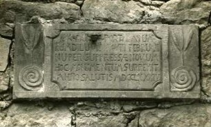Inschriftstein des Tores 1784