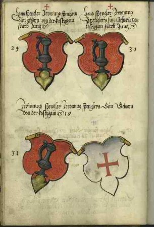 (29) Hans Spengler, (30) Hans Spengler und (31) Jeronimus Spengler