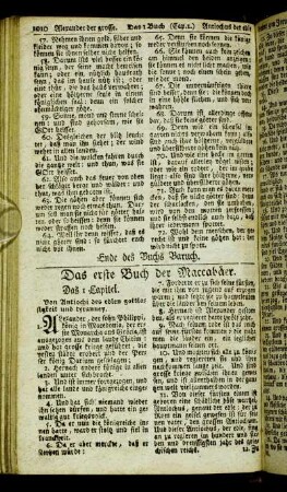 Das erste Buch der Maccabaeer.