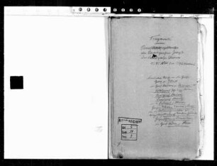 Fragmente eines Briefkonzeptbuchs des Landgrafen Georg I. und der Landgräfin Eleonore