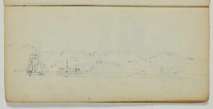 Fördelandschaft - Pferde- und Figurenstudie