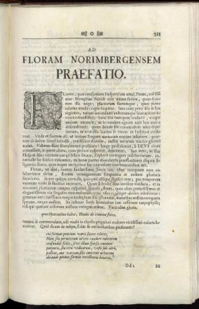 Ad Floram Norimbergensem Praefatio.