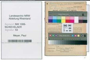 Entnazifizierung Paul Meyer , geb. 08.02.1901 (Buchhalter)