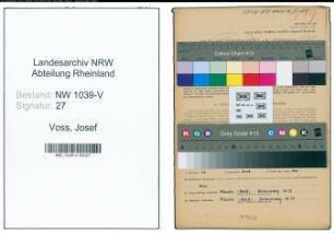 Entnazifizierung Josef Voss , geb. 20.12.1899 (Krankenpfleger)