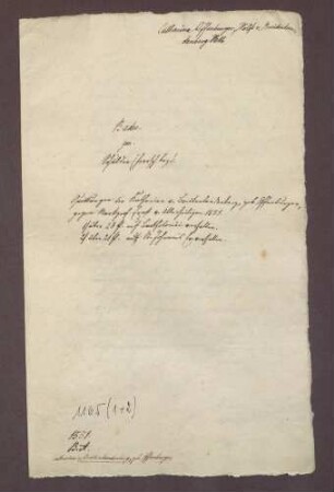 Zwei Zinsquittungen der Katharina von Landenberg, geb. Offenburg gegenüber Markgraf Ernst von Baden-Durlach
