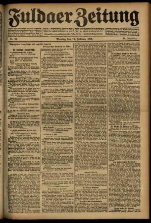 Ausgabe vom Montag, den 12. Februar 1917.