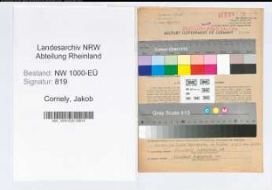 Entnazifizierung Jakob Cornely, geb. 07.03.1902 (Polizeibeamter)
