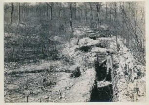 Foto von französischen Gräben im Wald von Ville (-devant-Chaumont)