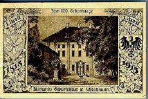 Postkarte zum 100. Geburtstag Otto von Bismarcks