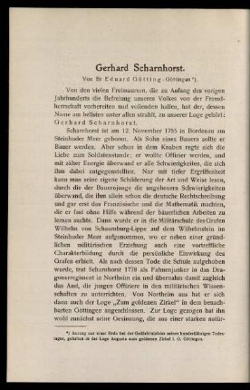 Gerhard Scharnhorst.