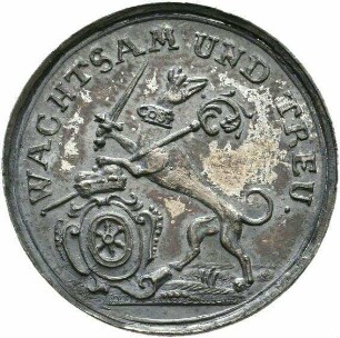 Erzbischof - Medaille auf die Huldigung (Ag-Abschlag v. Dukaten)