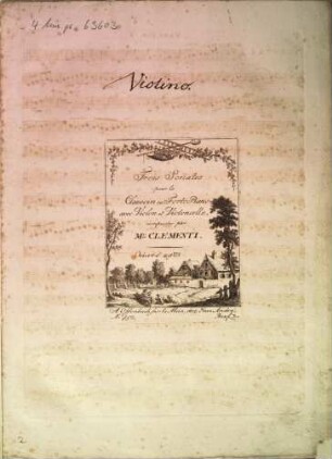 Trois sonates pour le clavecin ou piano-forte avec violon et violoncelle : oeuvre 29